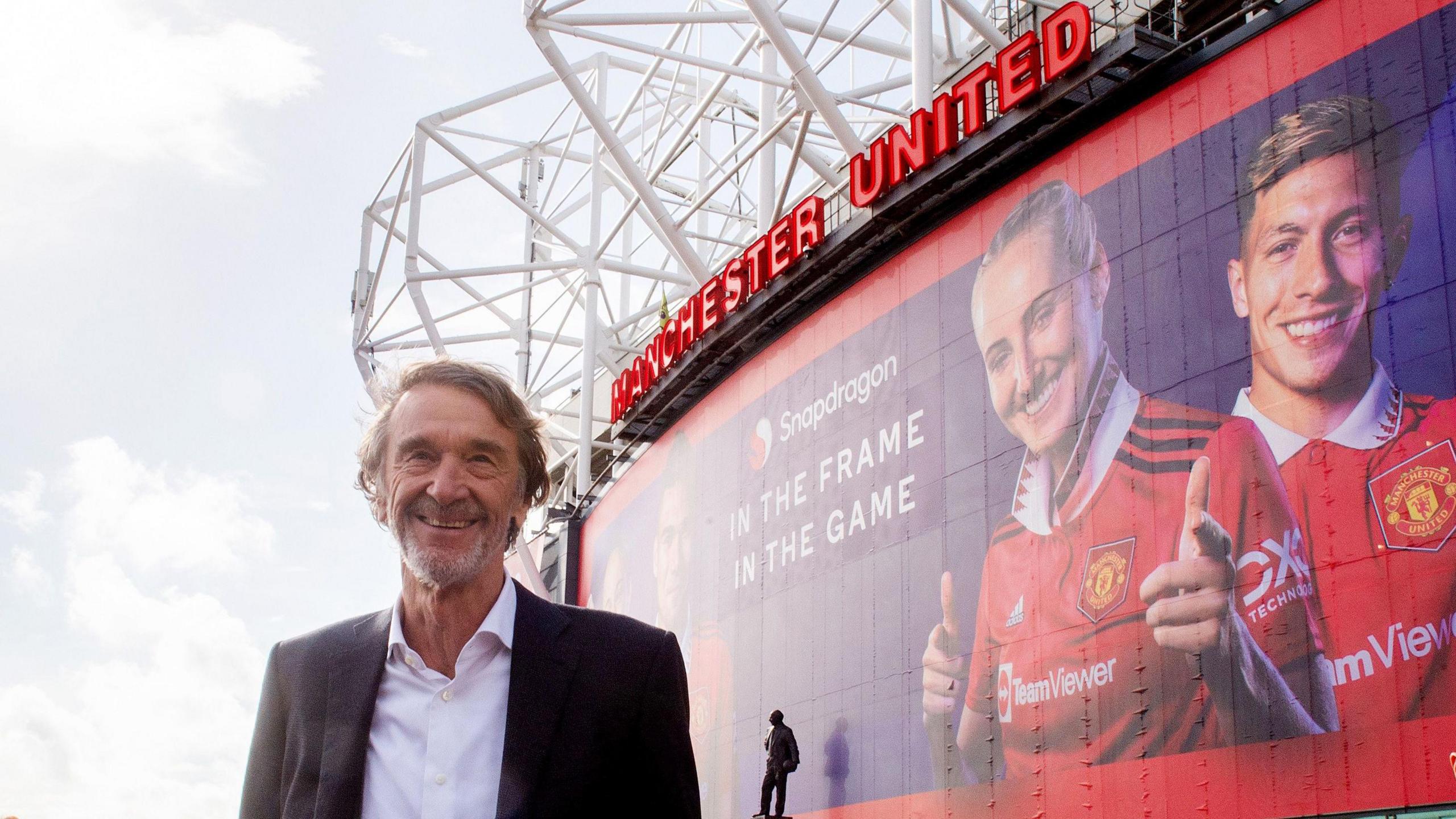 Sir Jim Ratcliffe at Old Trafford.