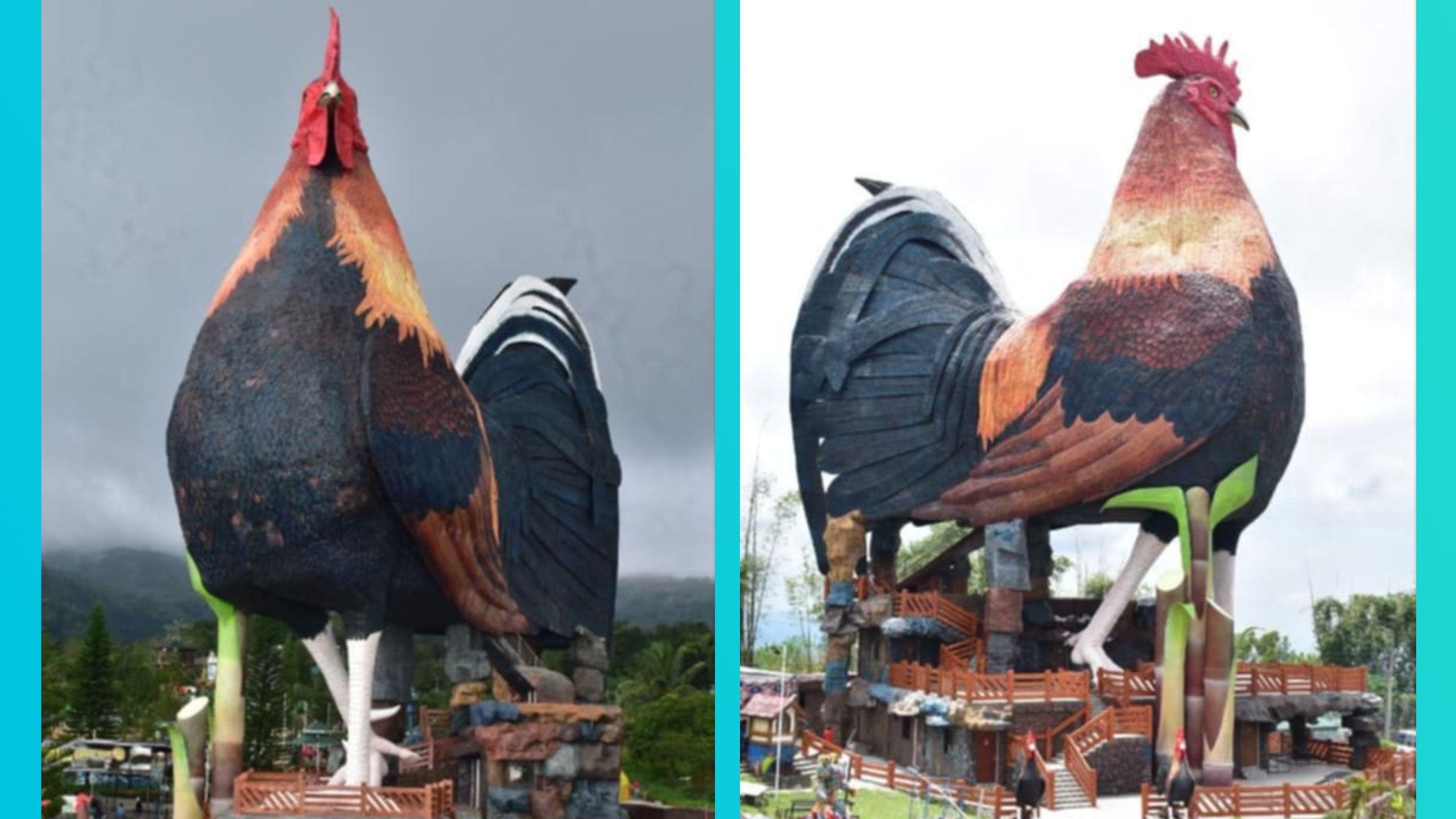 A giant hotel shaped like a chicken. 