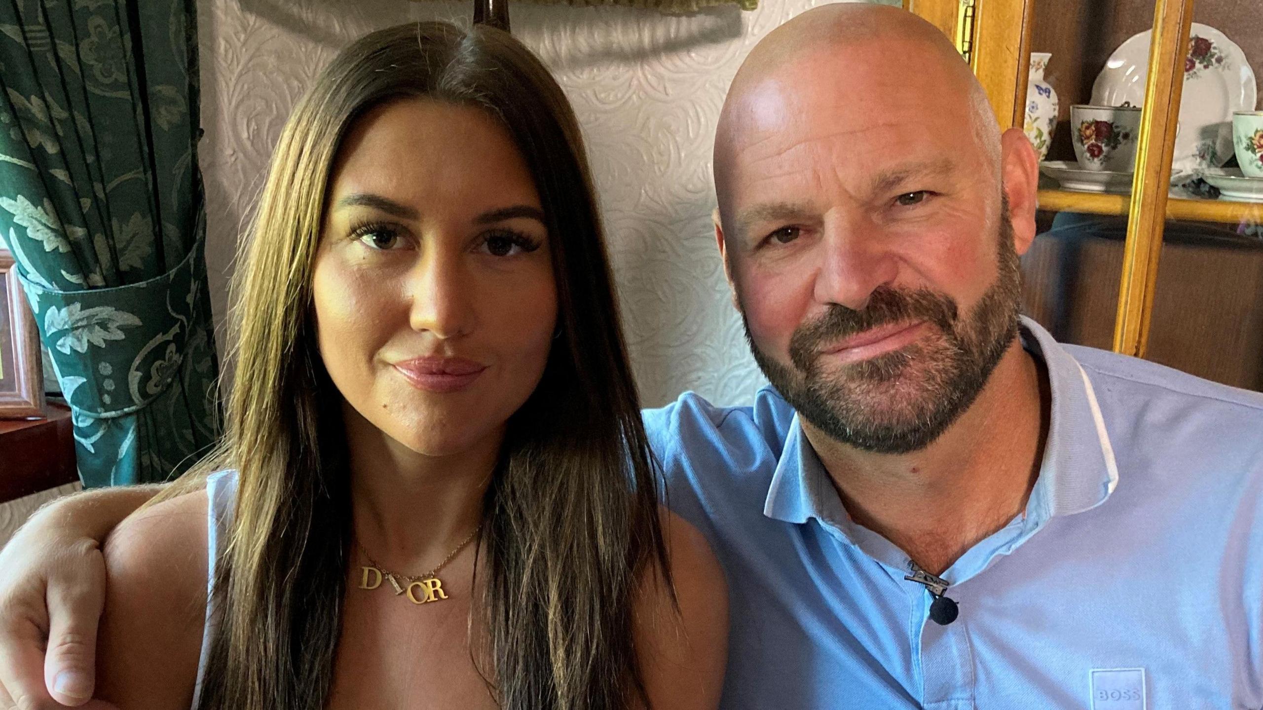 A father and daughter