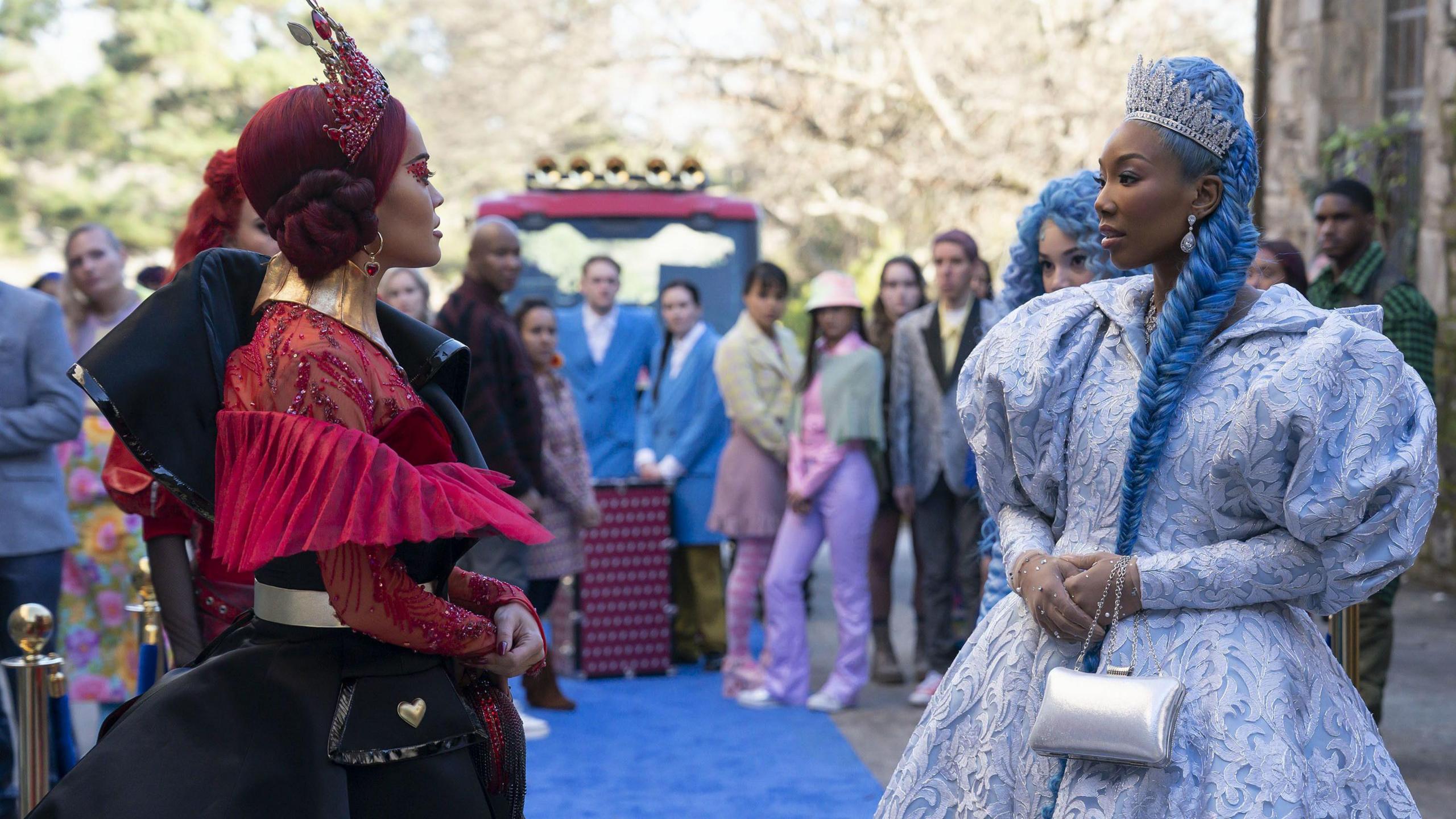 Rita Ora as Queen of hearts and Brandy as Cinderella