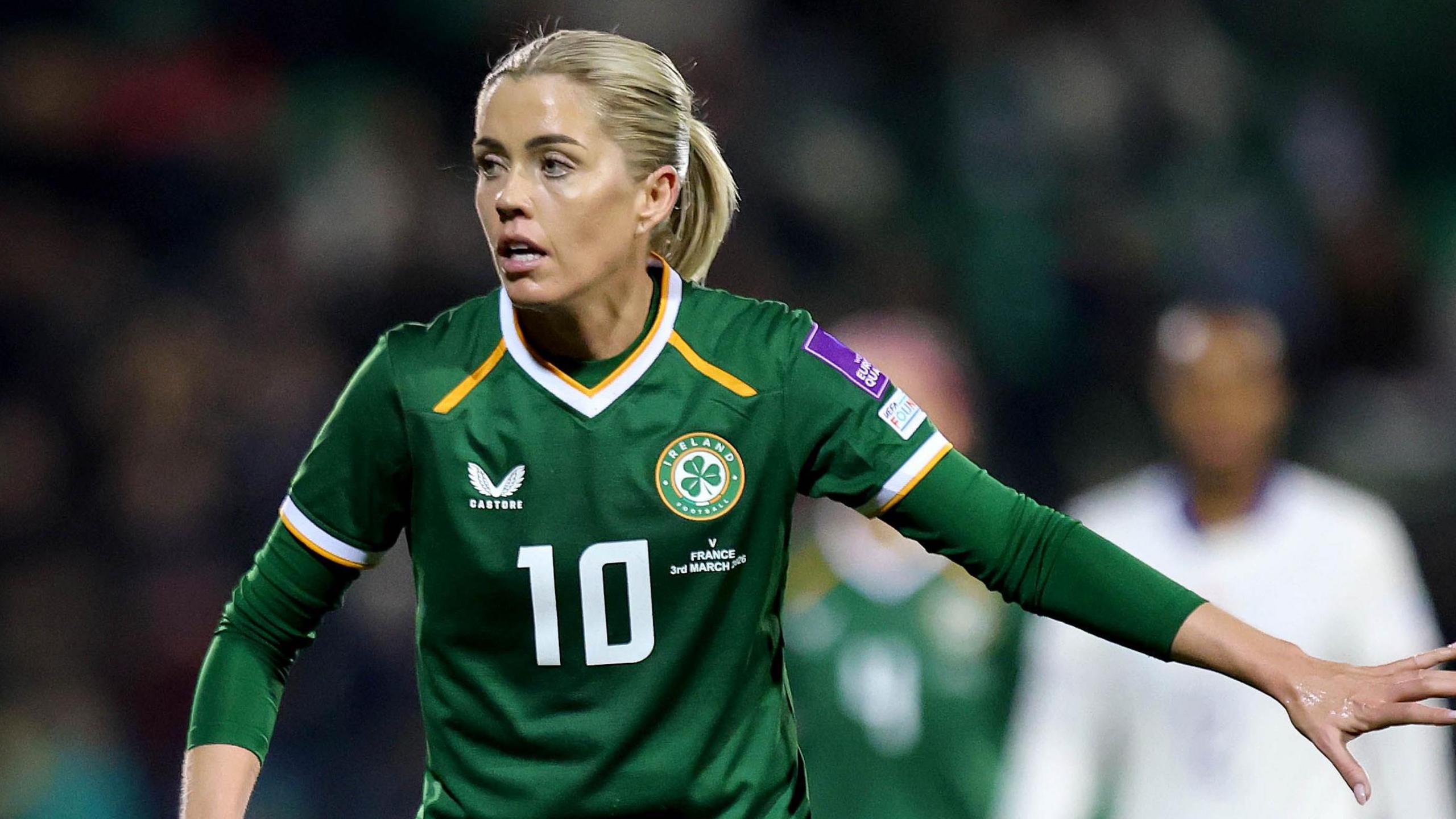 Denise O'Sullivan in action against France on Tuesday