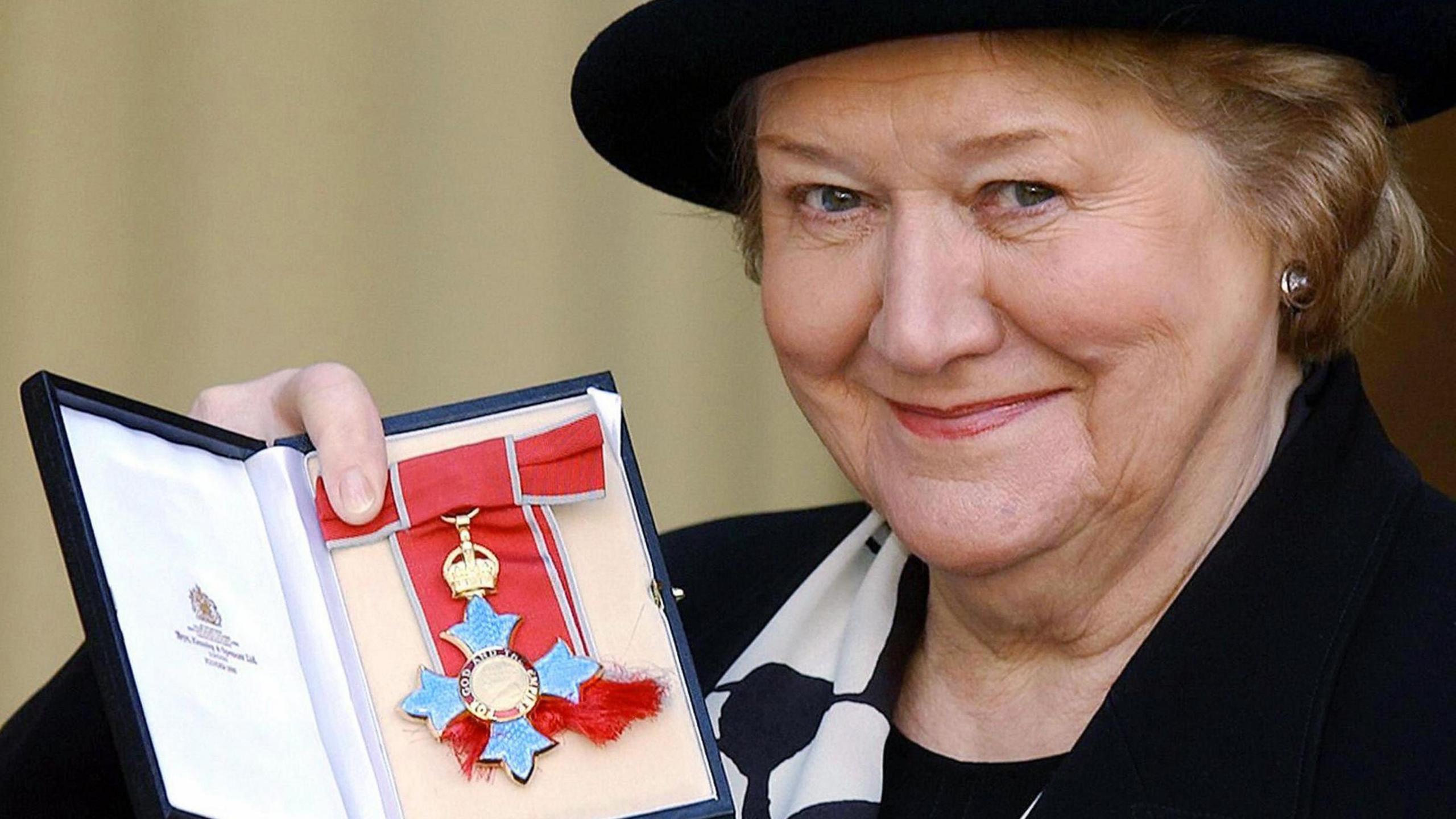 Patricia Routledge receiving an honour at Buckingham Palace