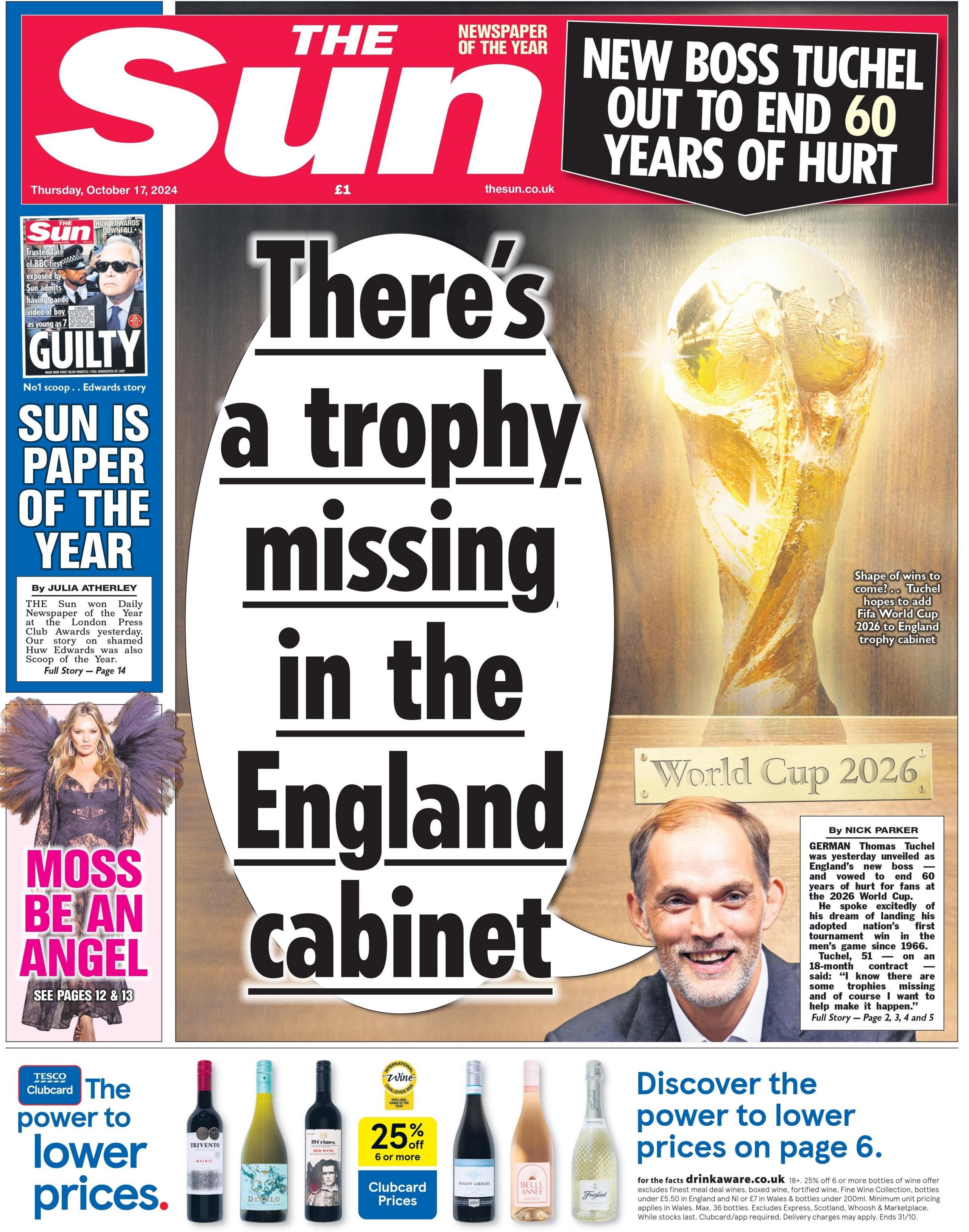 The Sun front page