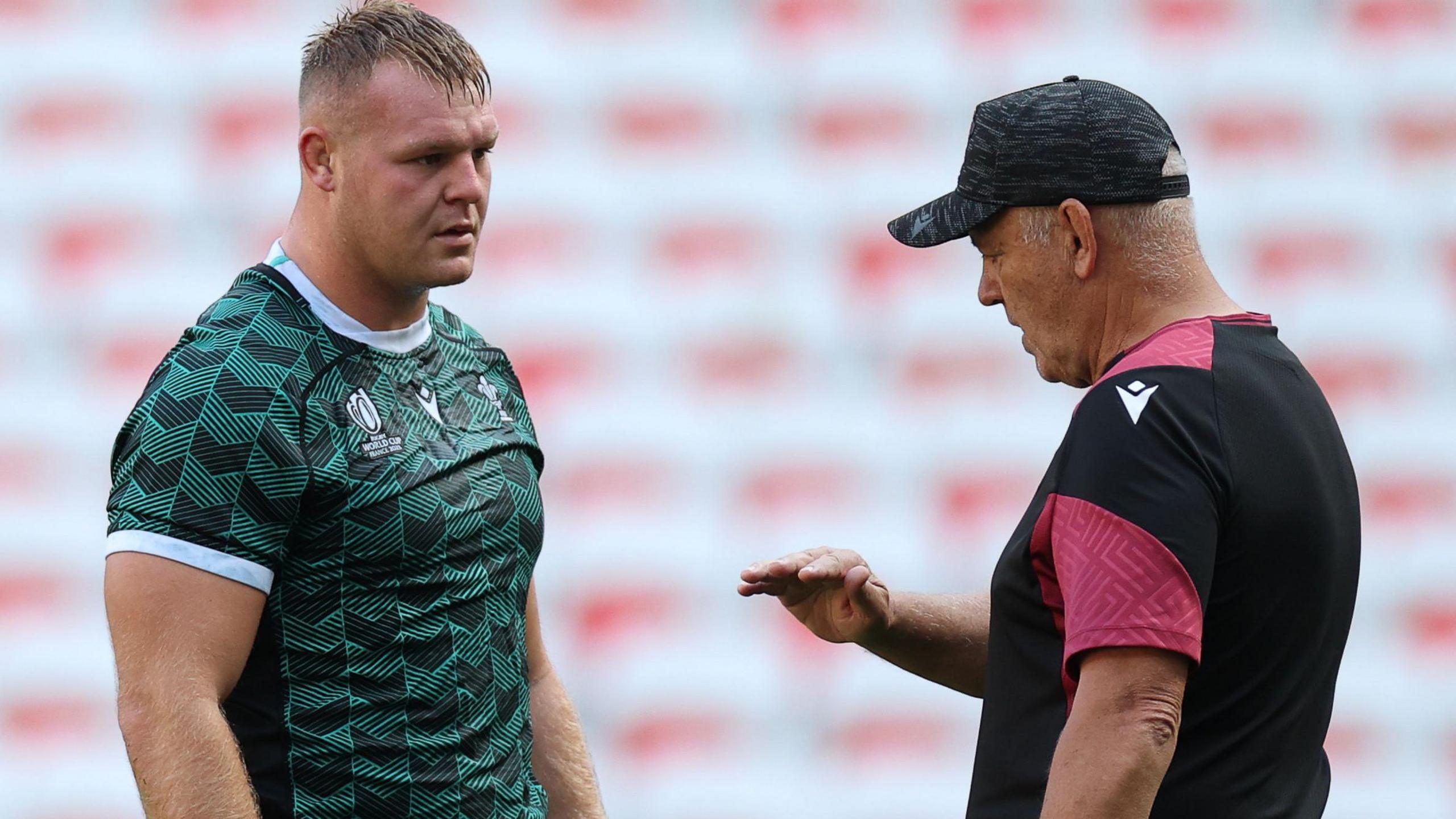 Wales head coach Warren Gatland (right) selected Dewi Lake as a co-captain alongside Jac Morgan for the 2023 World Cup in France