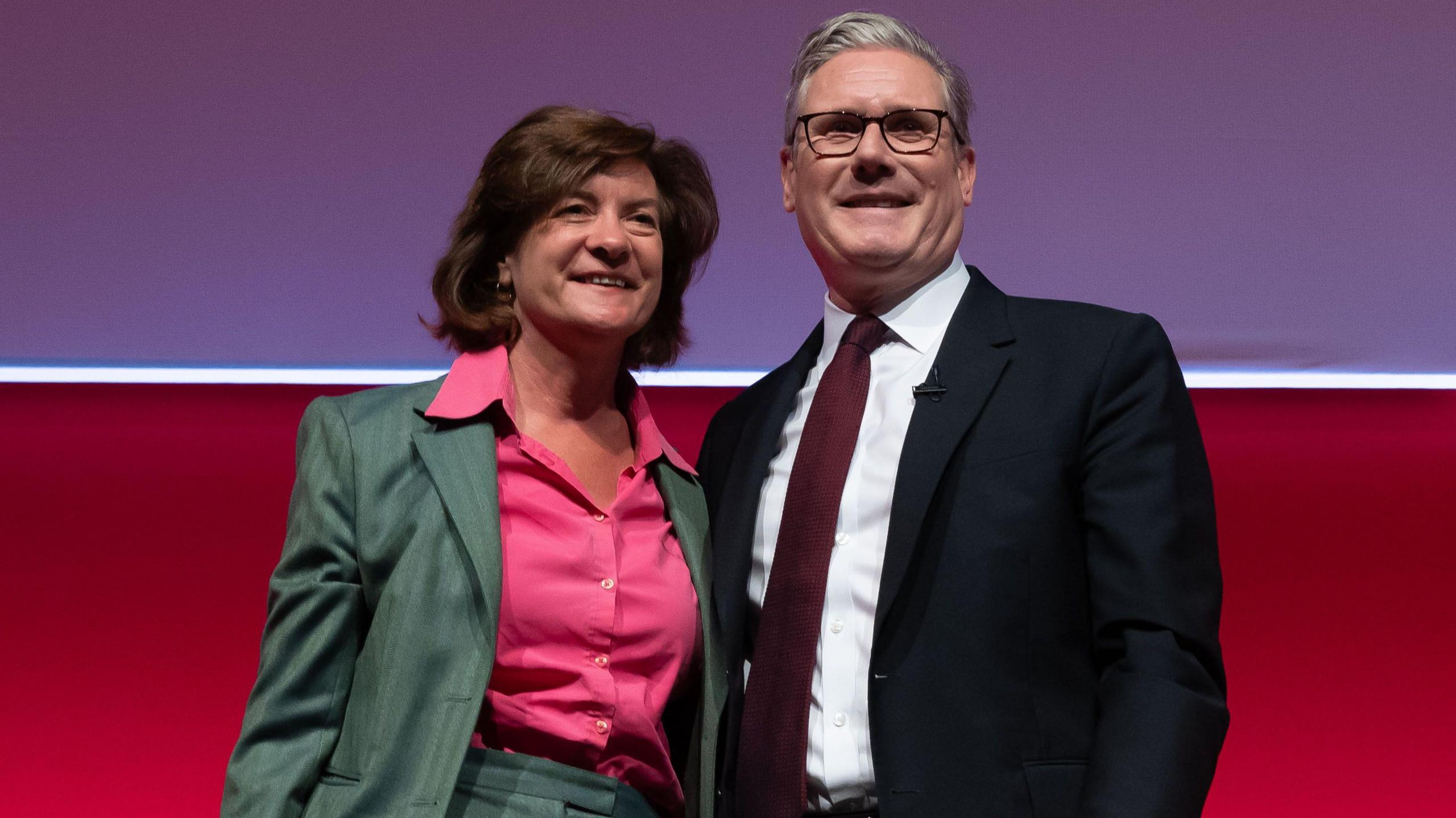 Eluned Morgan a Syr Keir Starmer