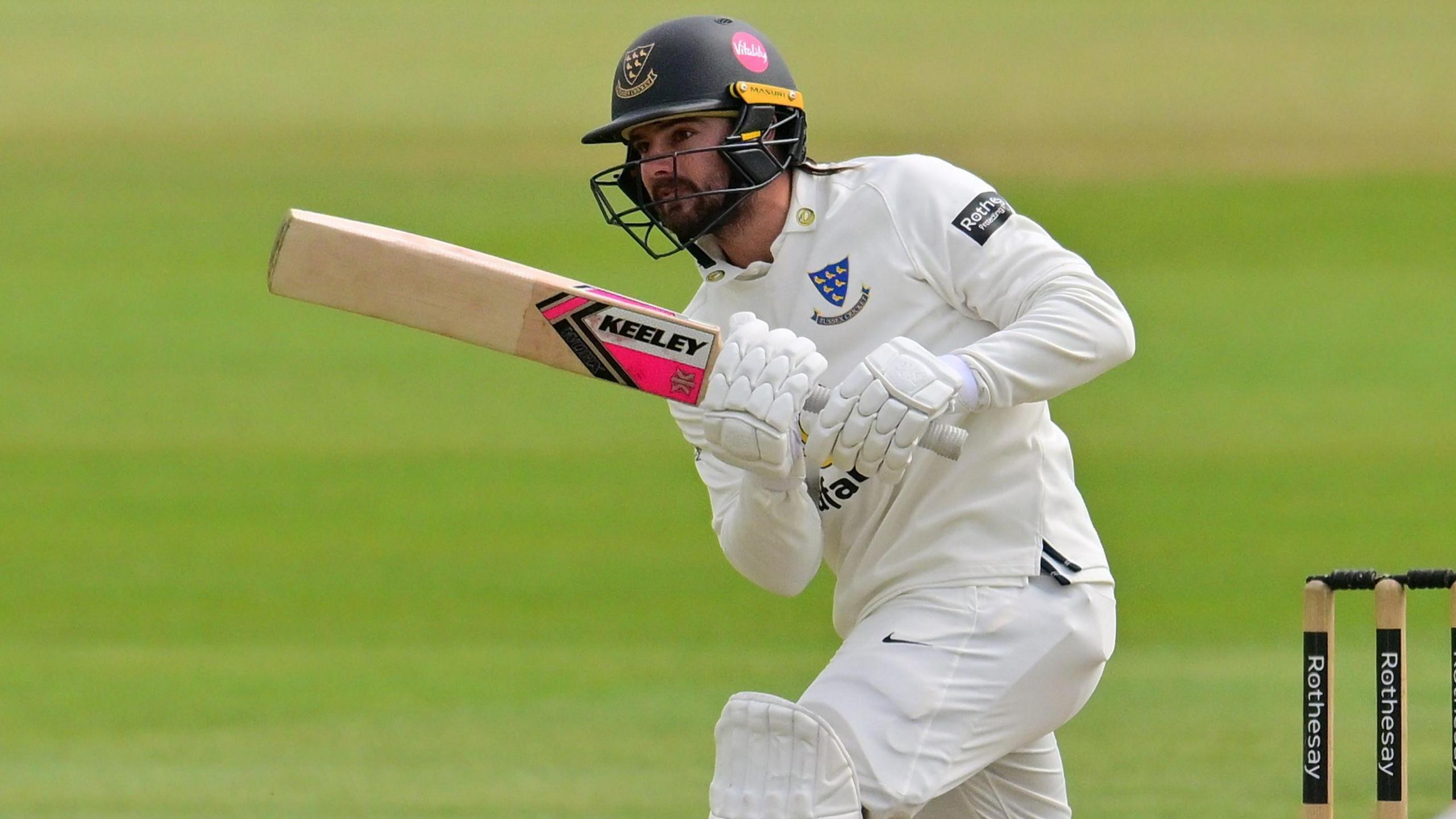 Oli Carter batting for Sussex