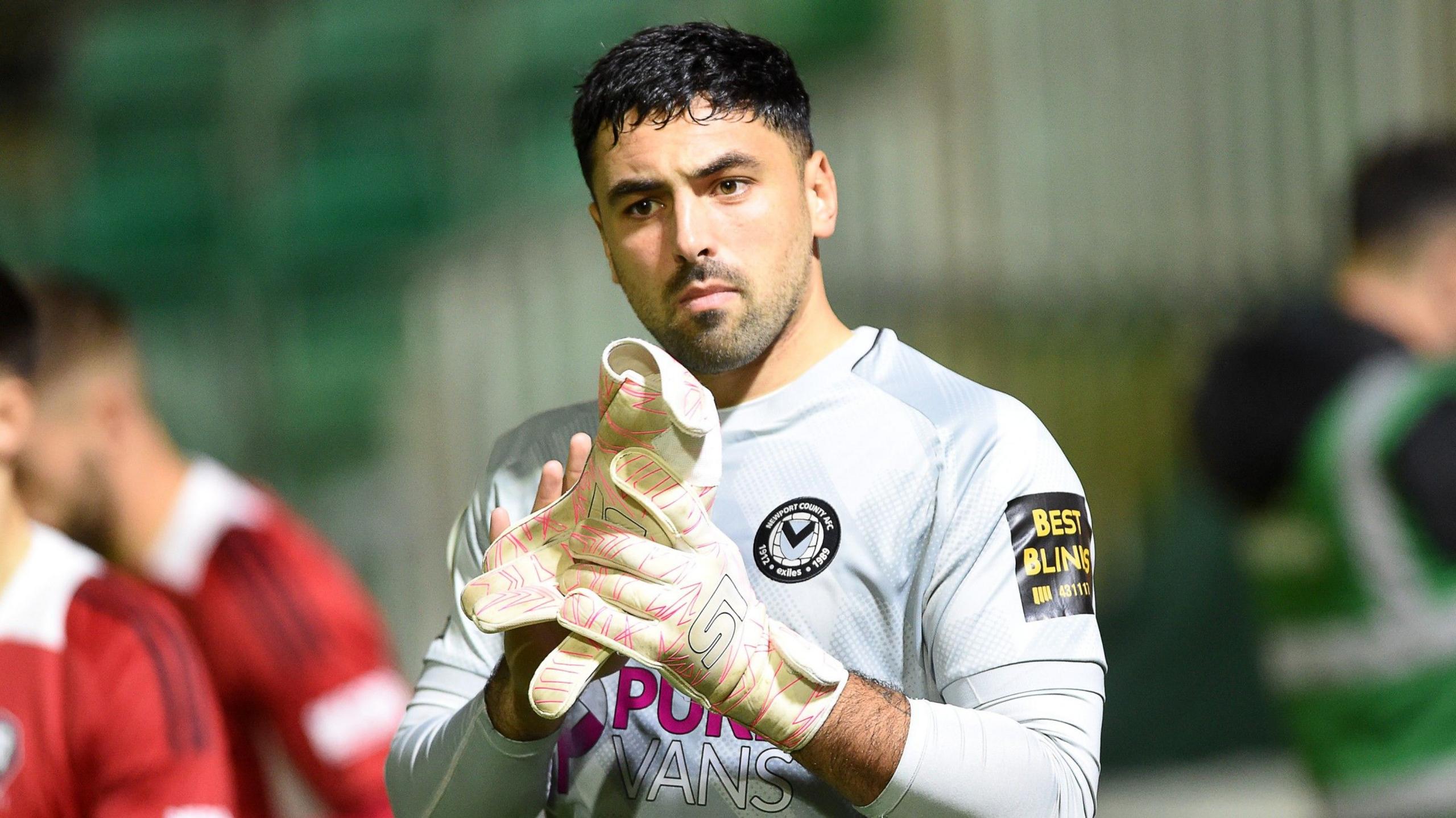 Newport County goalkeeper Nick Townsend