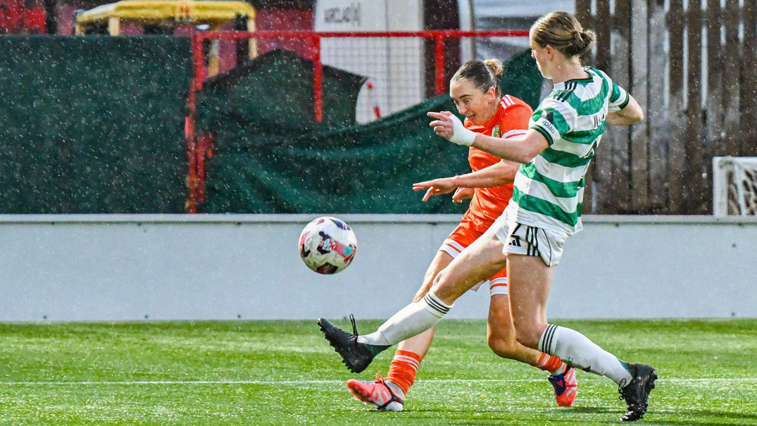 Lisa Evans scored City's second goal of the afternoon