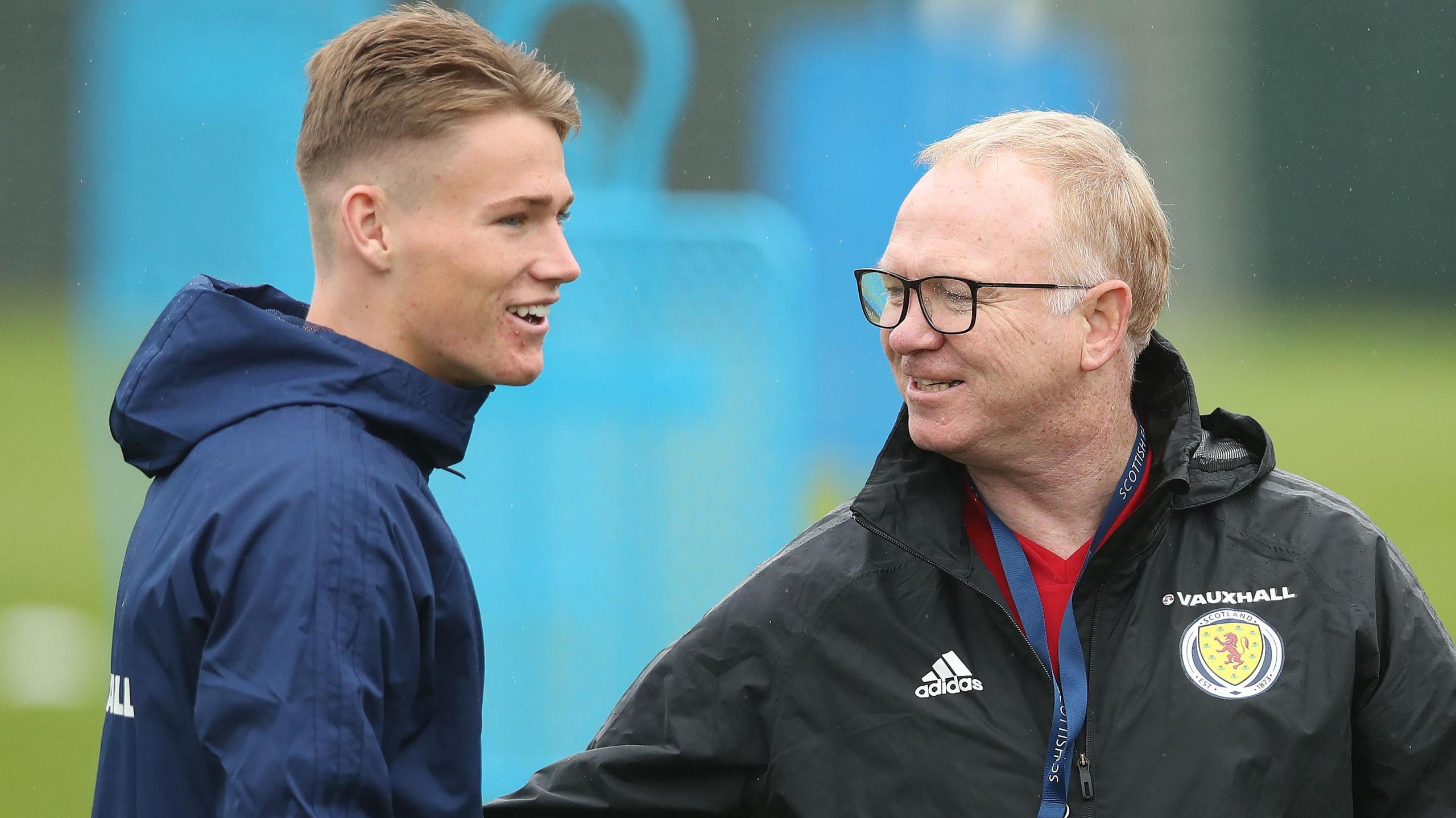 Scott McTominay and Alex McLeish