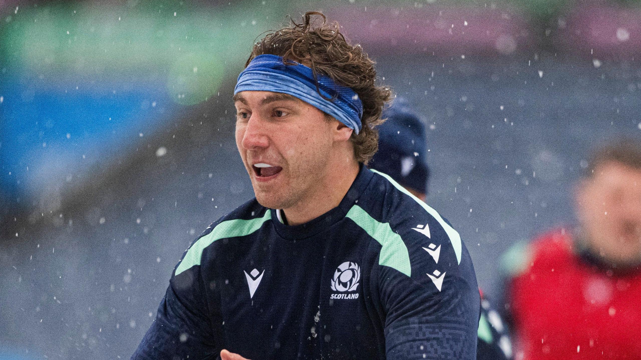 Jamie Ritchie in Scotland training