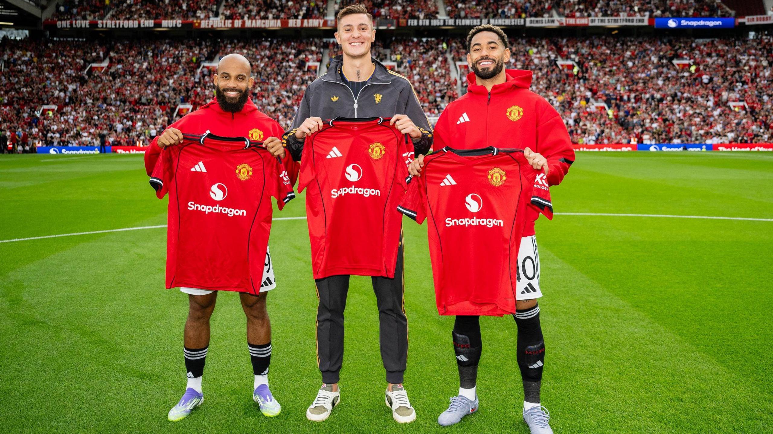 Benjamin Sesko follows Matheus Cunha (right) and Bryan Mbeumo (left) in joining Manchester United this summer
