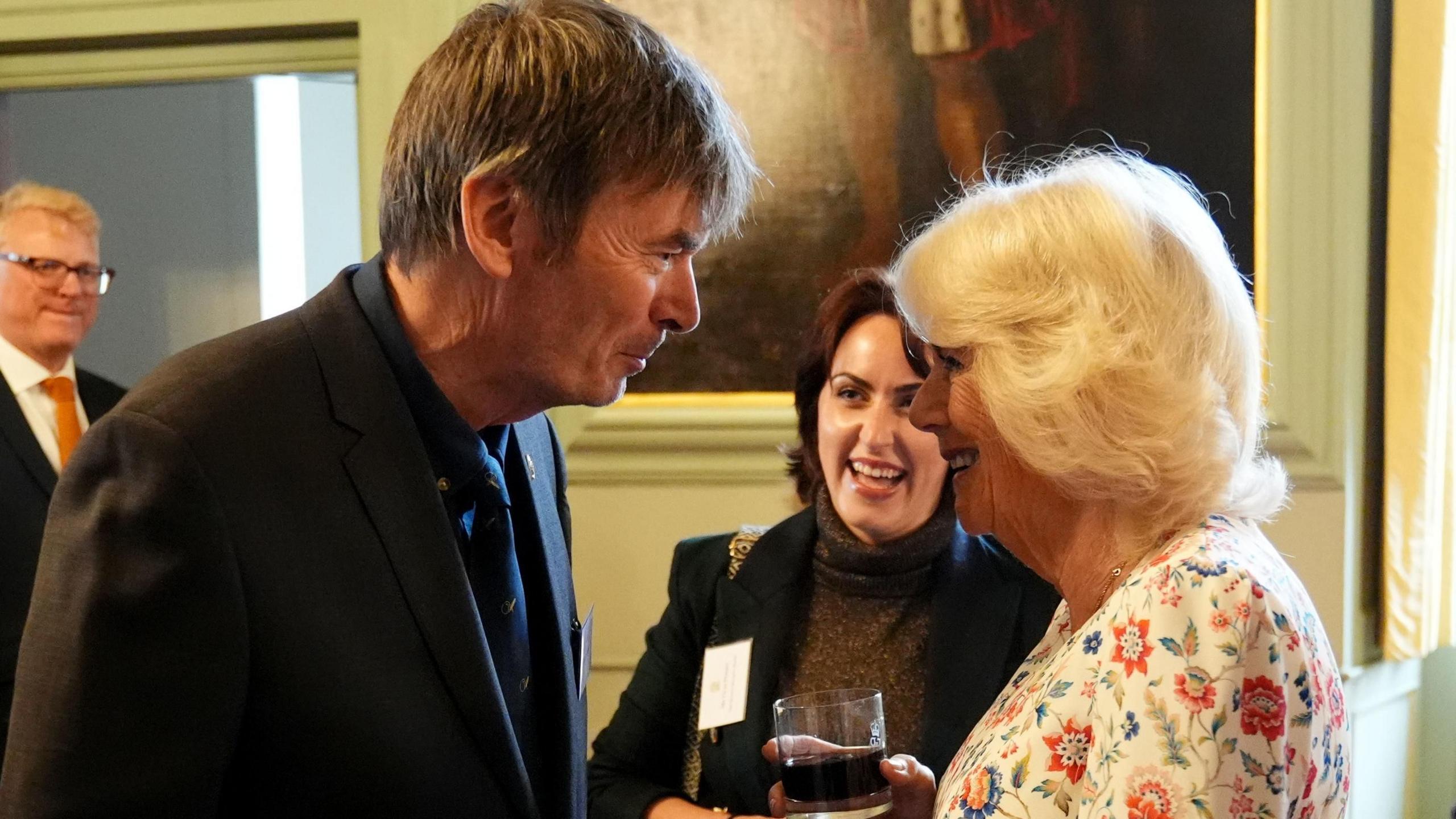 Ian Rankin and Queen Camilla