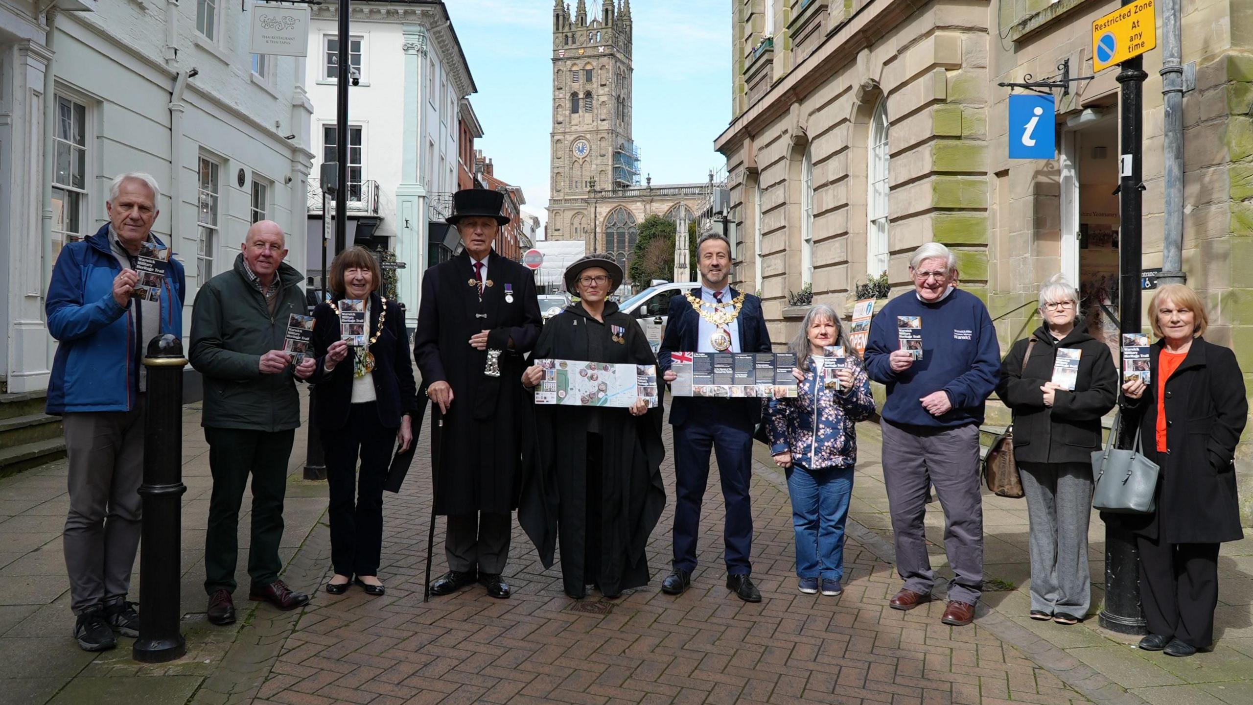 Visitors take part in the new trail