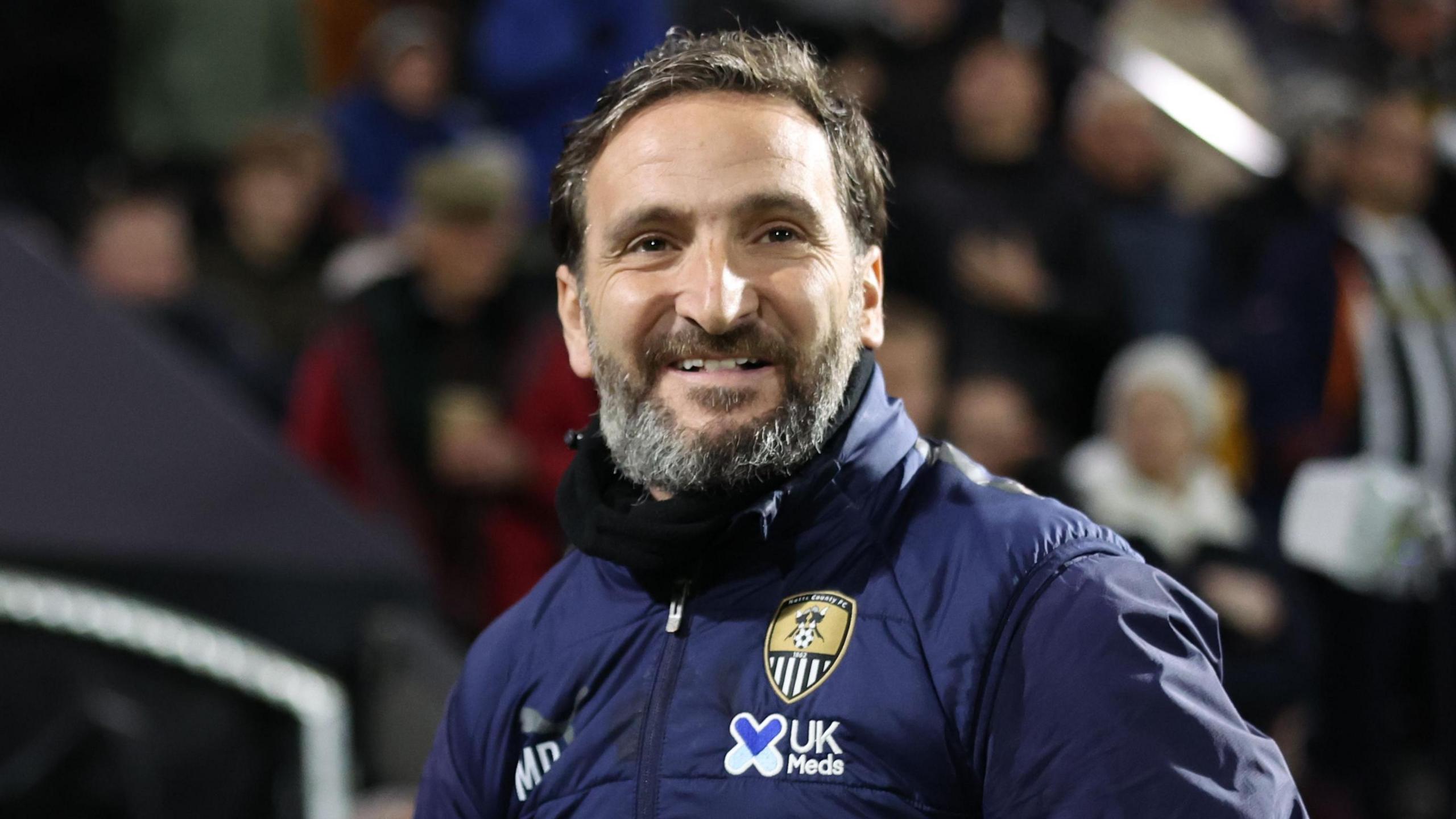 A smiling Notts County boss Martin Paterson