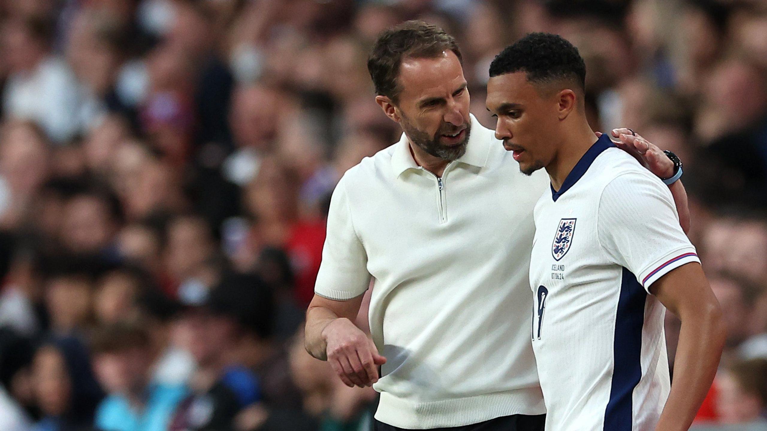 Gareth Southgate and Trent Alexander-Arnold