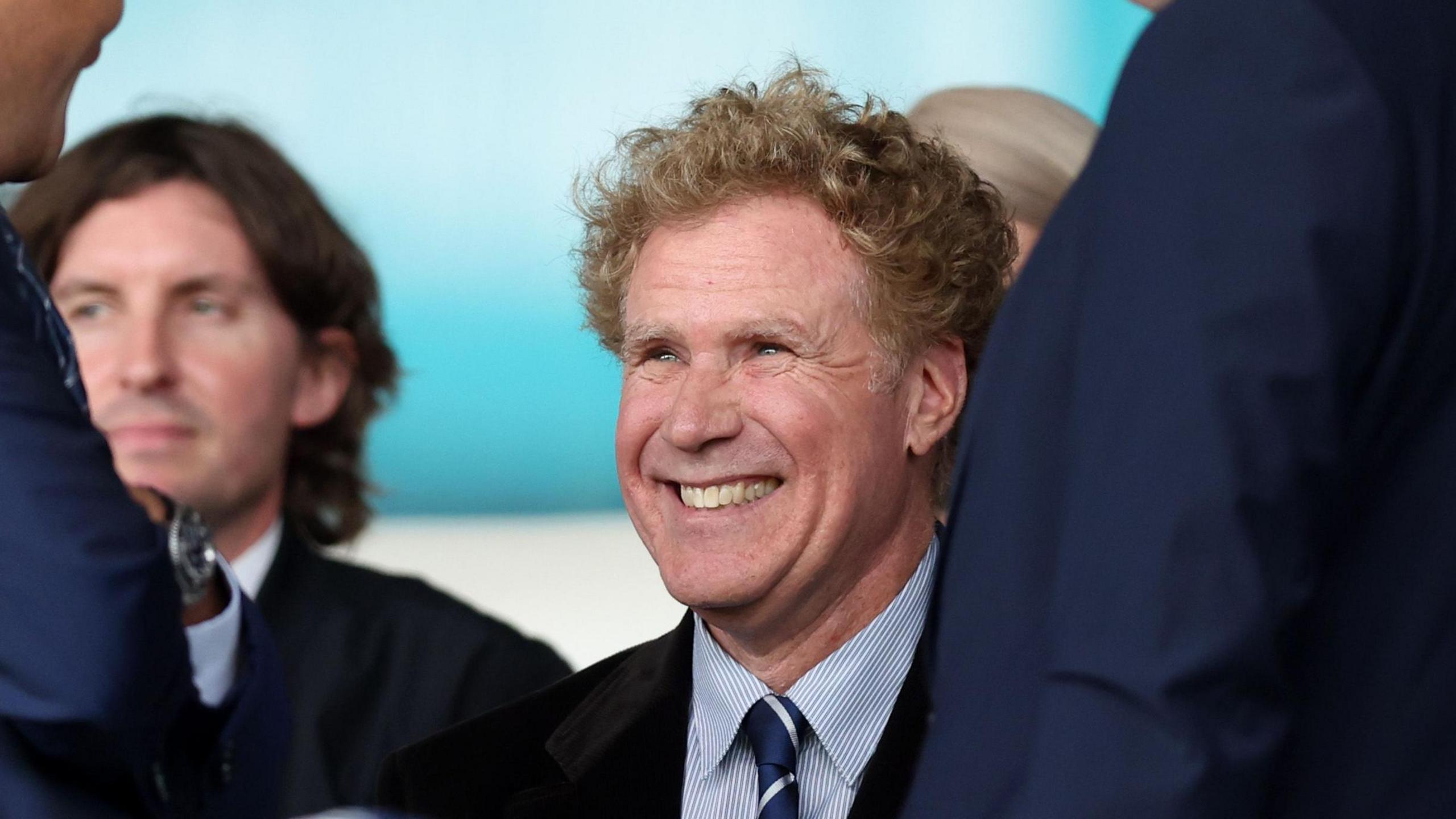 Will Ferrell in the stands at Elland Road