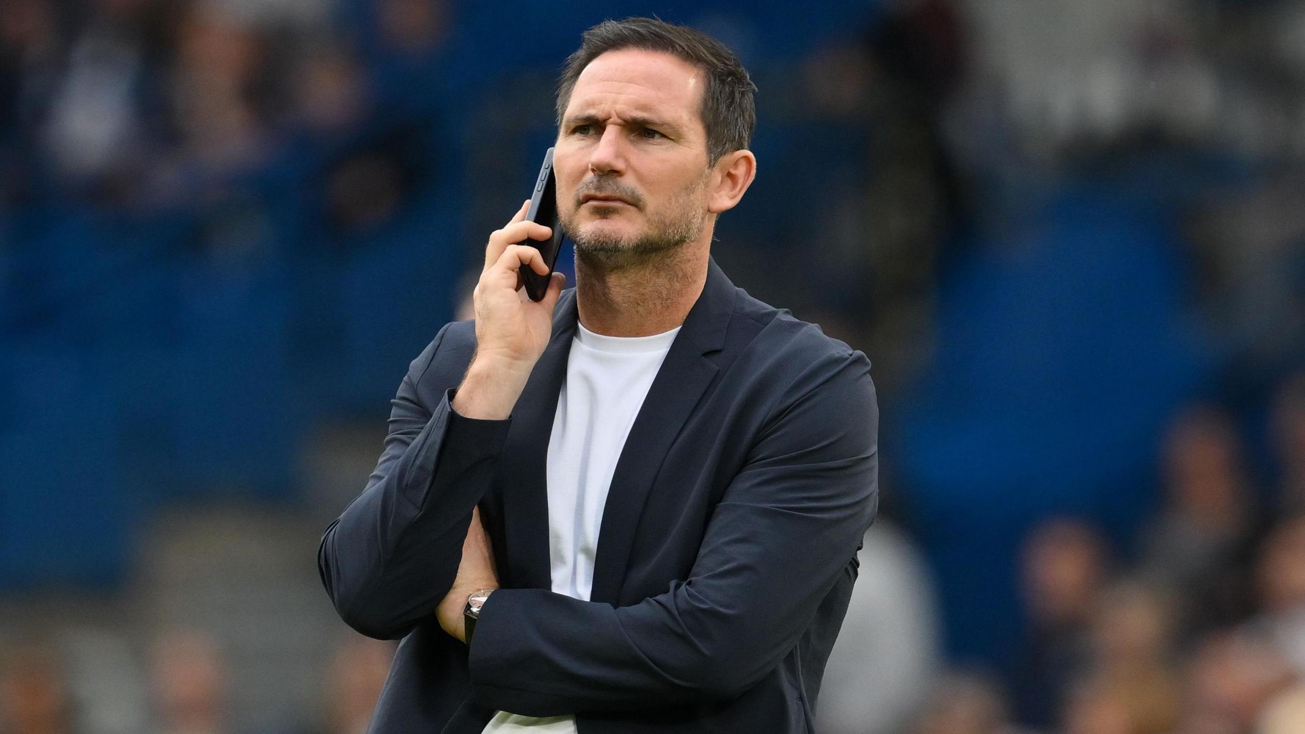 Frank Lampard on the phone.