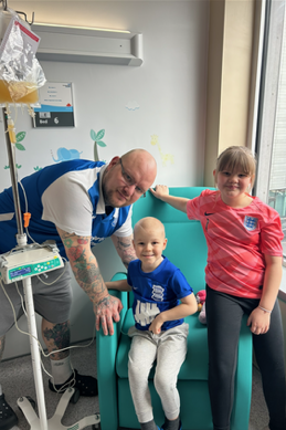 Darrel, Harry, and Eva in hospital