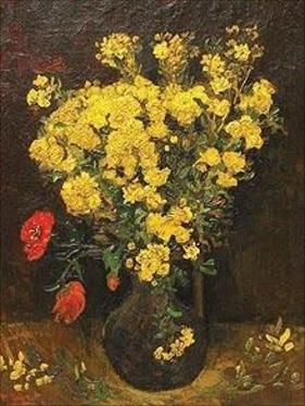 Poppy Flowers/Vase And Flowers by Van Gogh - courtesy Mahmoud Khalil museum