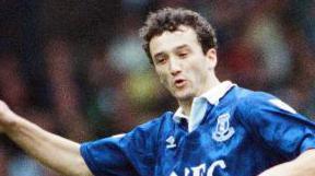 Barry Horne in action for Everton in 1992