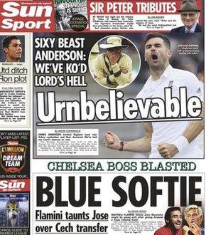 The Sun backpage