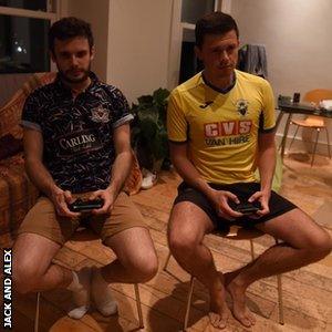 Jack and Alex playing Fifa