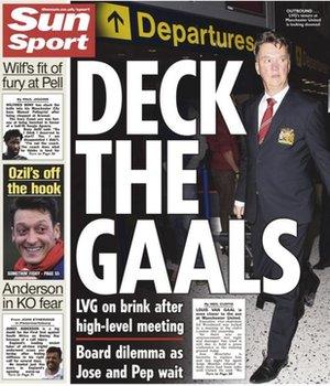 The Sun back page