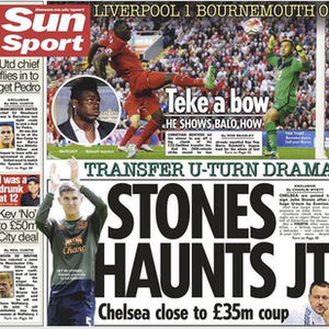 Tuesday's Sun back page