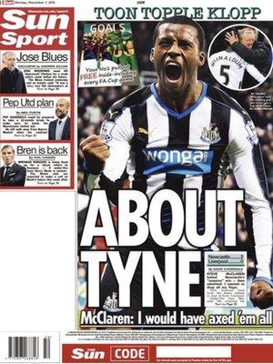 Monday's Sun back page