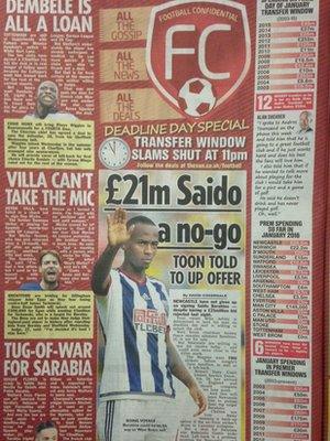 Transfer deadline day - The Sun