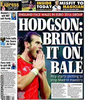 Sunday Express back page