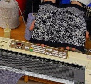 Hacked knitting machine
