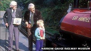 WV Awdry, his son Christopher and grandson Richard