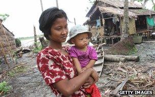 Cyclone Nargis survivors, Dedaye, June 2008