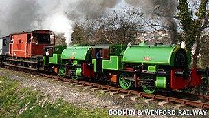 China clay engines Alfred and Judy (the model for Bill and Ben) on the Bodmin and Wenford railway