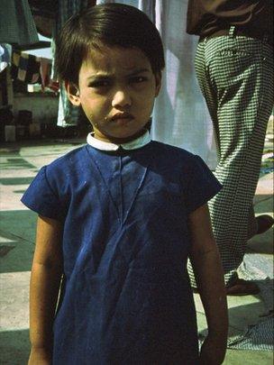 Leah Denbok's mother Sara as a child in India