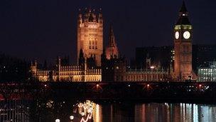 Houses of Parliament at night