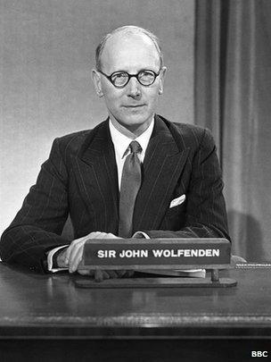 Sir John Wolfenden in 1957