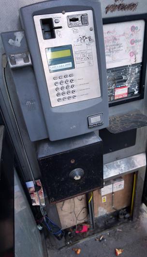 Phone box interior