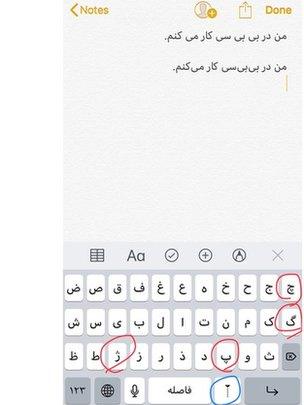 Persian keyboard