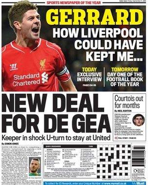 Daily Mail back page