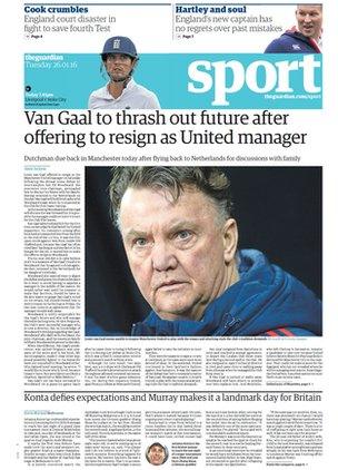 Guardian back page