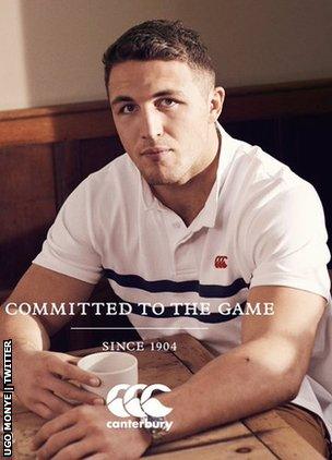 Sam Burgess advert