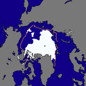 Sea ice map