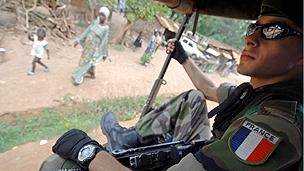 French soldier in Central African Republic