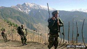 Indian troops on Line of Control