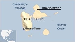 Map of Guadeloupe