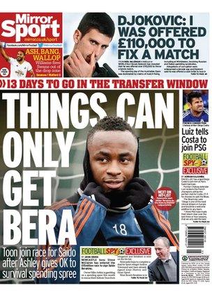 The Mirror backpage