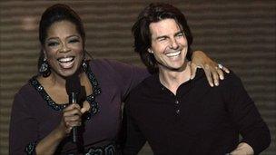 Oprah Winfrey and Tom Cruise