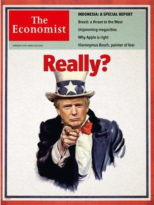 The Economist cover with Donald Trump